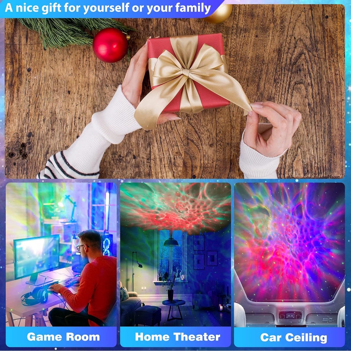 Astronaut Galaxy Projector جهاز عرض المجرة على شكل رائد فضاء