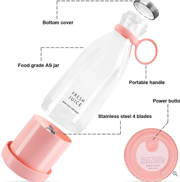 🎁Eid Day Promotion Save 60% on Bundle(02 Pcs) - Portable Blender, USB Rechargeable Mini Juicer™