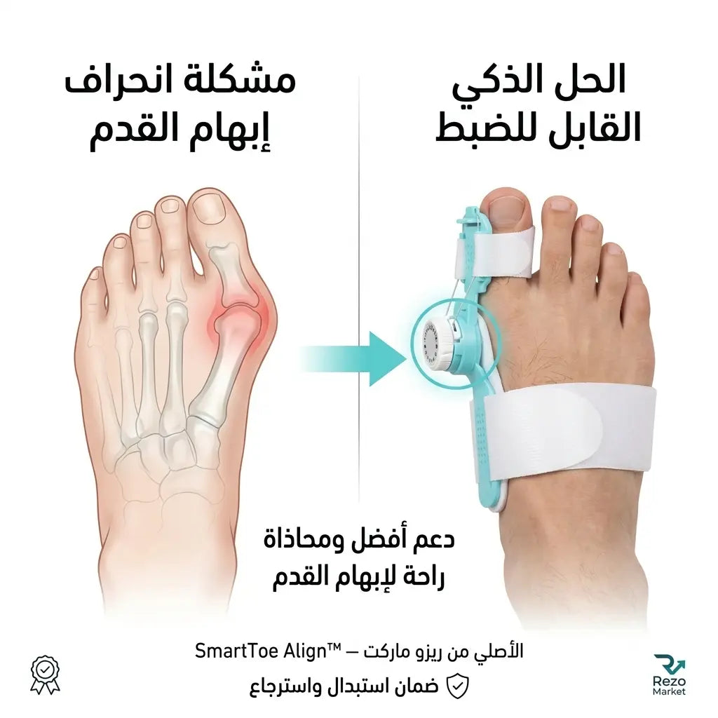 Bunion Corrector Adjustable Big Toe Support - مصحح انحراف إبهام القدم قابل للتعديل
