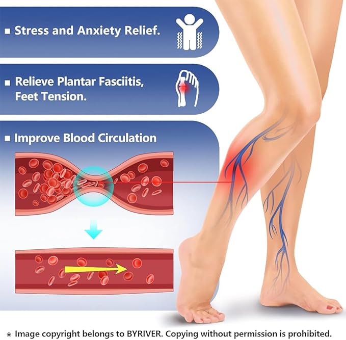 Tazweeq Foot Massage Slippers, Foot Massager, Massage Relaxation Tool for Relieving Plantar Fasciitis - 👣 مناسبة للاستخدام اليومي لفترات قصيرة للمساعدة على الاسترخاء وتنشيط القدمين.
