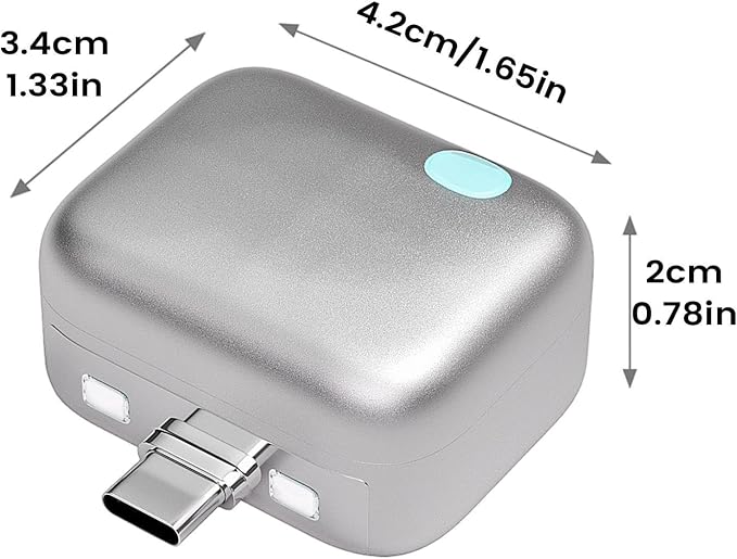 Auto Power-Off USB-C Charging Adapter – Full Charger Auto Cut-Off (1 PC) محول شحن USB-C بإيقاف تلقائي عند اكتمال الشحن (قطعة واحدة).