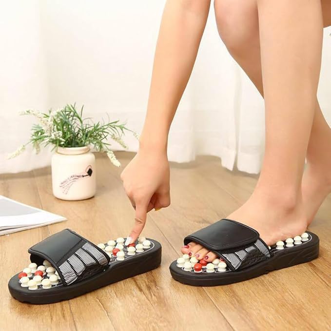 Tazweeq Foot Massage Slippers, Foot Massager, Massage Relaxation Tool for Relieving Plantar Fasciitis - 👣 مناسبة للاستخدام اليومي لفترات قصيرة للمساعدة على الاسترخاء وتنشيط القدمين.