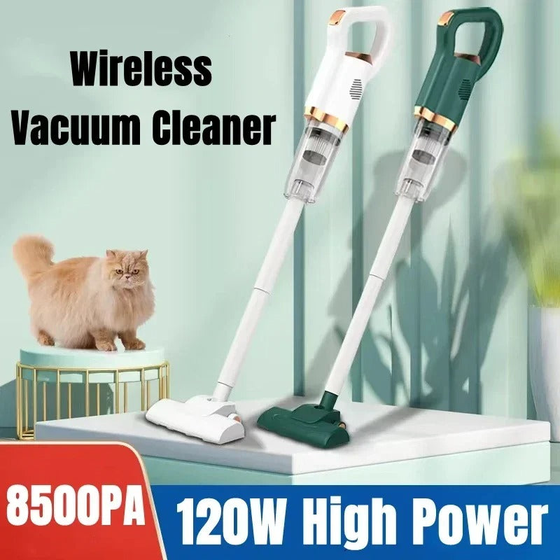 6500P Portable Vacuum Cleaner with Powerful LED Suction Surface, Multifunctional Cordless Vacuum Cleaner for Home, Car, and Floor